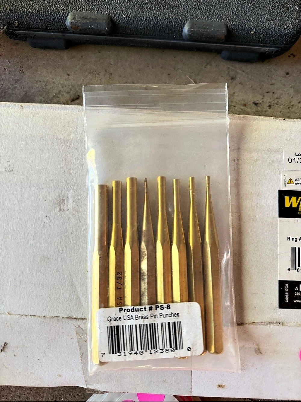 Grace USA PS-8 Brass Pin Punch Set